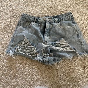pacsun denim shorts